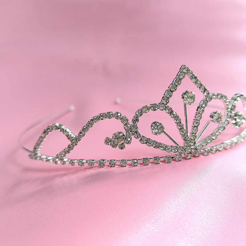 Women'S Wedding Accessories - Corona Nuziale in Strass Color Argento,