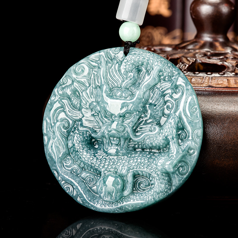 Accessories Woman - Collana con Pendente Drago in Giadeite