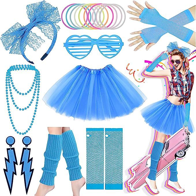 Women'S Accessories In The 80S - Accessori per Costumi Anni '80: Set