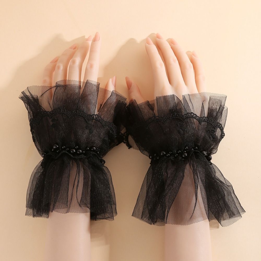 Women'S Victorian Accessories - Maniche Staccabili Vittoriane con Polsini in