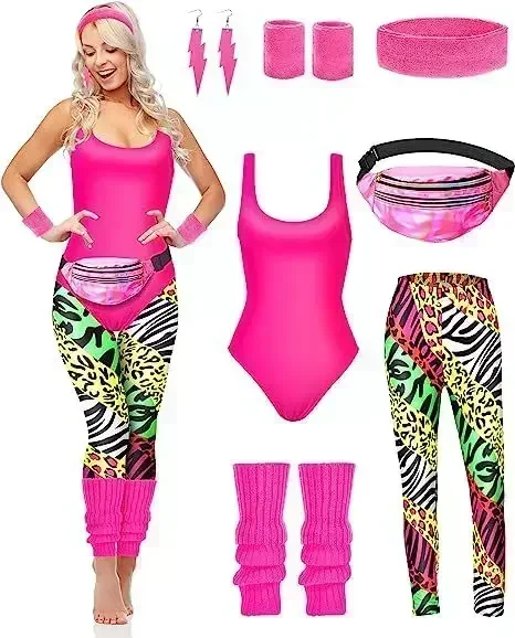 Women'S Accessories In The 80S - Set di 7 Accessori per Costume