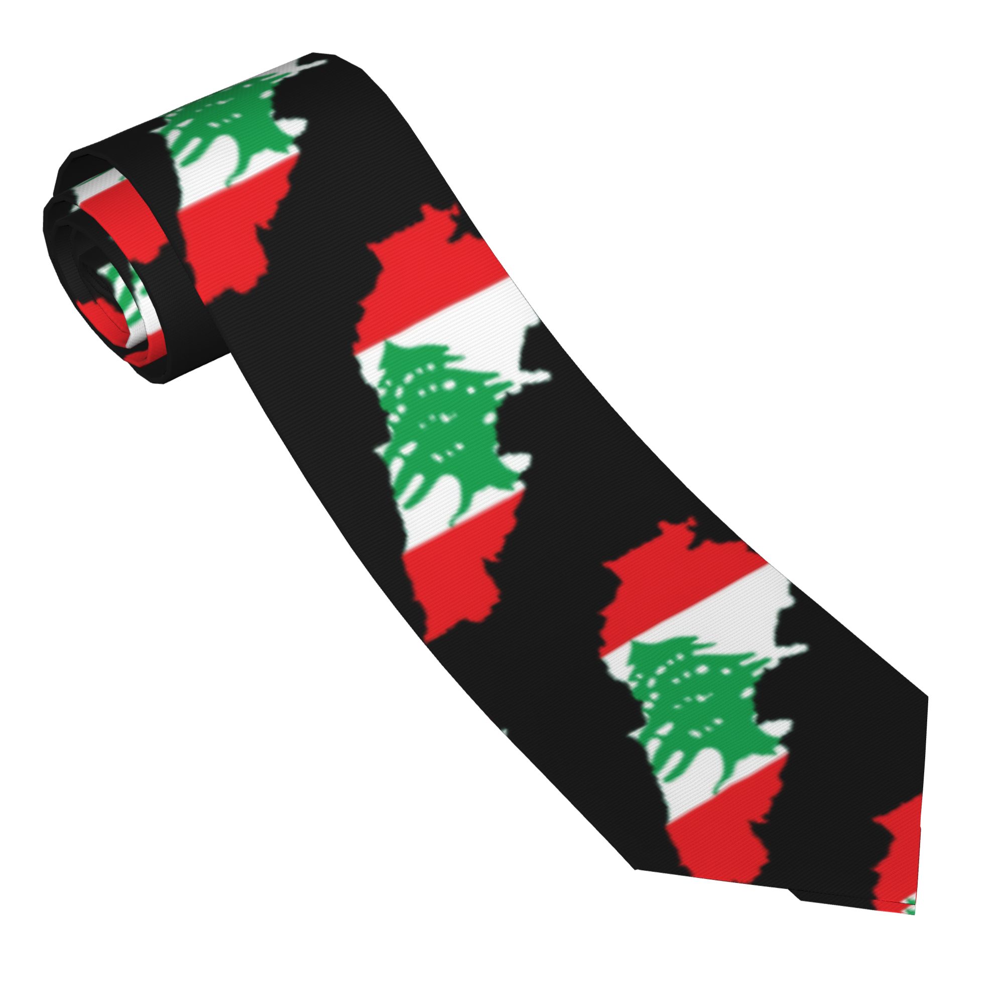 Women Accessories Lebanon - Cravatta con Bandiera e Mappa del