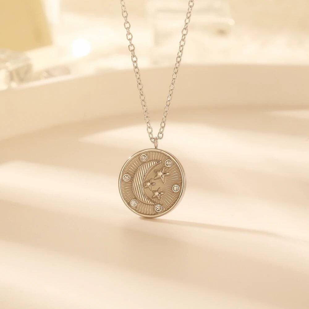 Coin Necklace Delicate - Regalo di gioielli con disco per