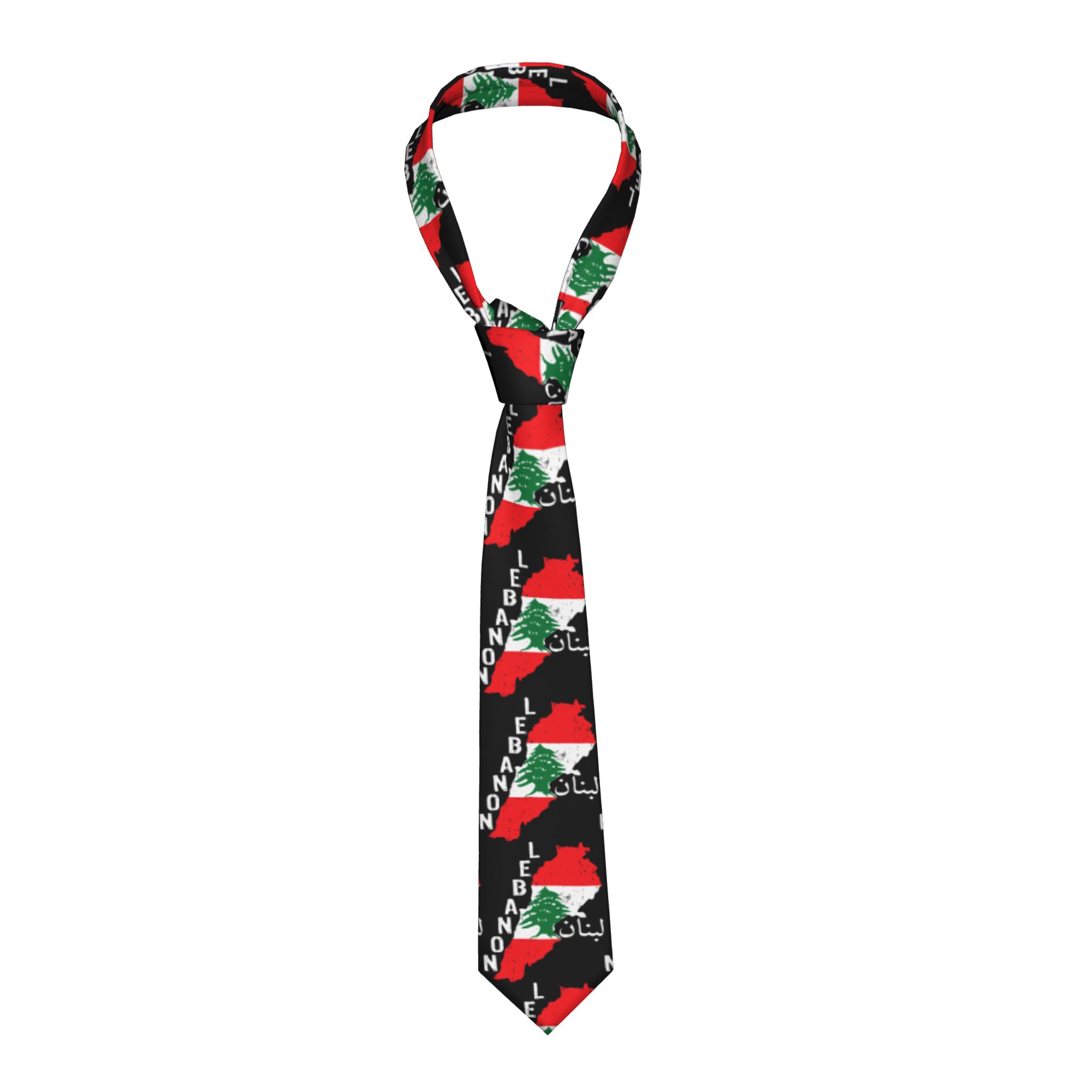 Women Accessories Lebanon - Cravatta con Bandiera e Mappa del