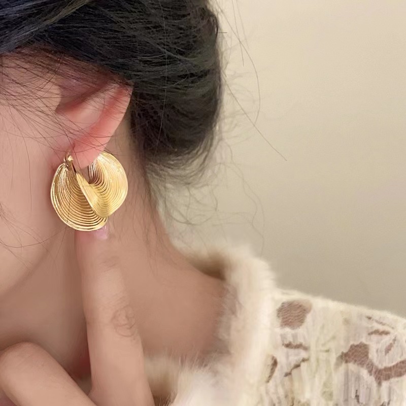 Women'S Affordable Accessories - Orecchini a Cerchio Placcati Oro da
