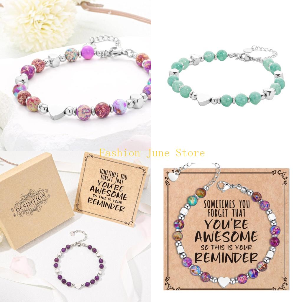 Women Accessories Meaning - N5KA Bracciale con perline in pietra