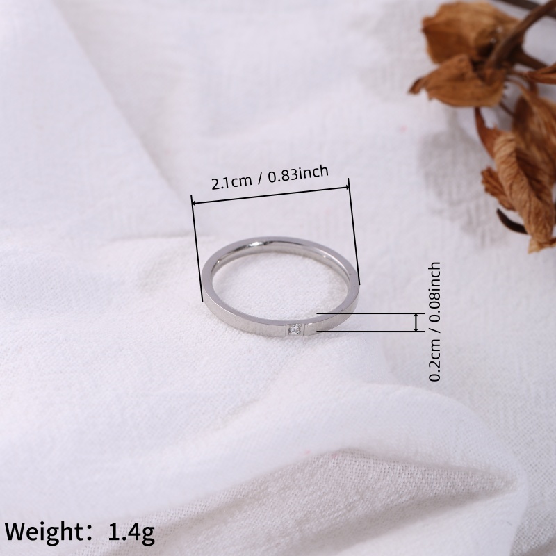 1 anello sottile in acciaio in - Women Accessories Meaning recensione e prezzo