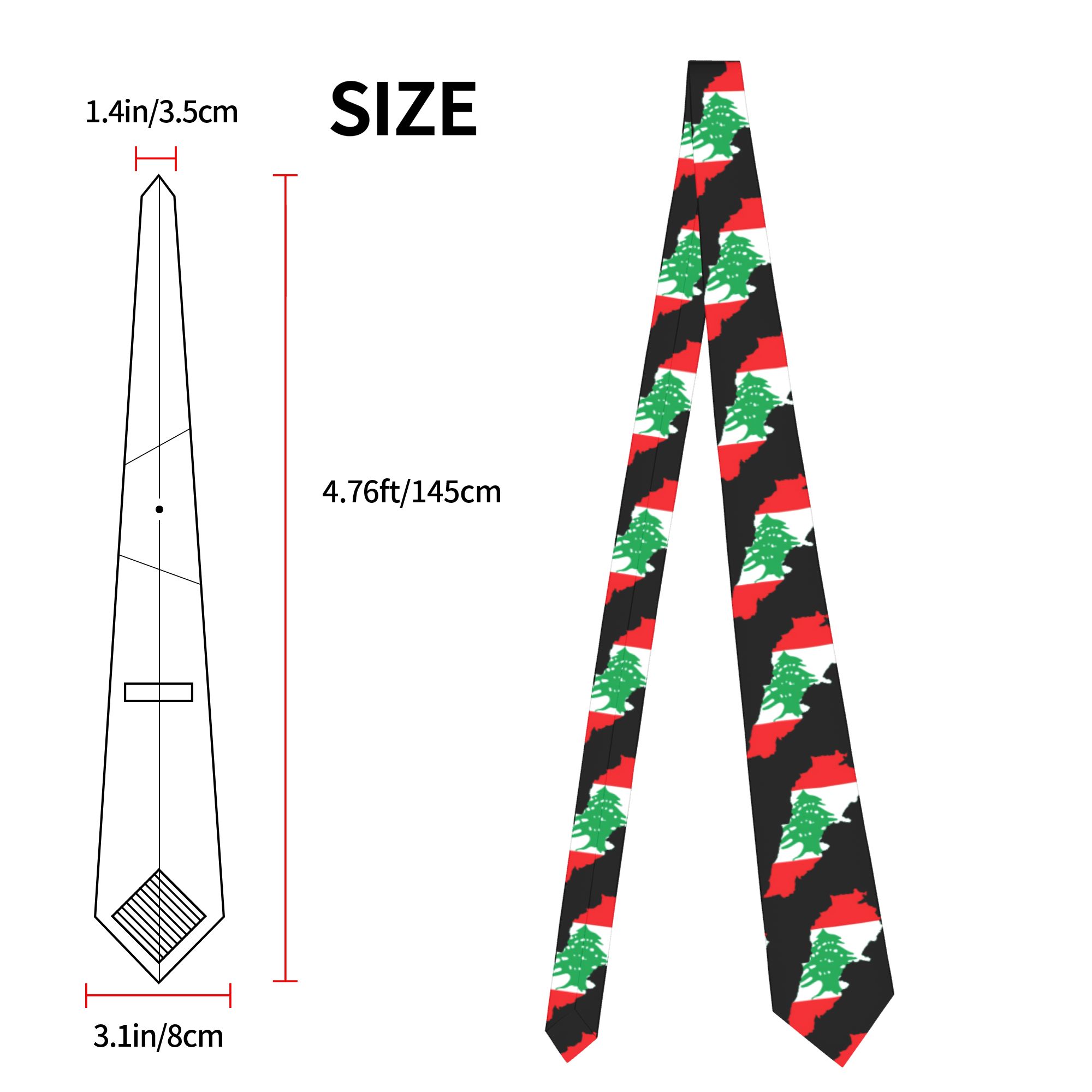 Cravatta con Bandiera e Mappa  - Women Accessories Lebanon recensione e prezzo