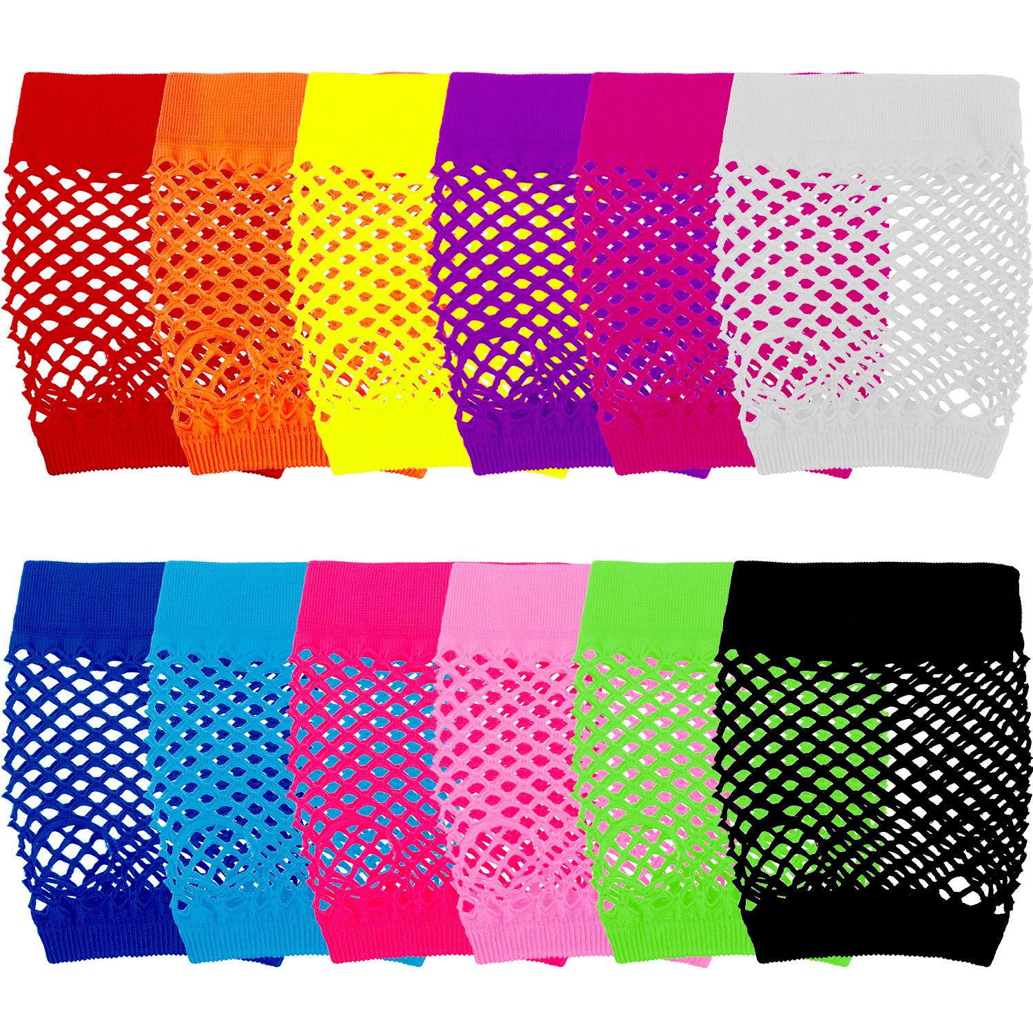24 Paia di Guanti a Rete Neon  - Women'S Accessories In The 80S recensione e prezzo