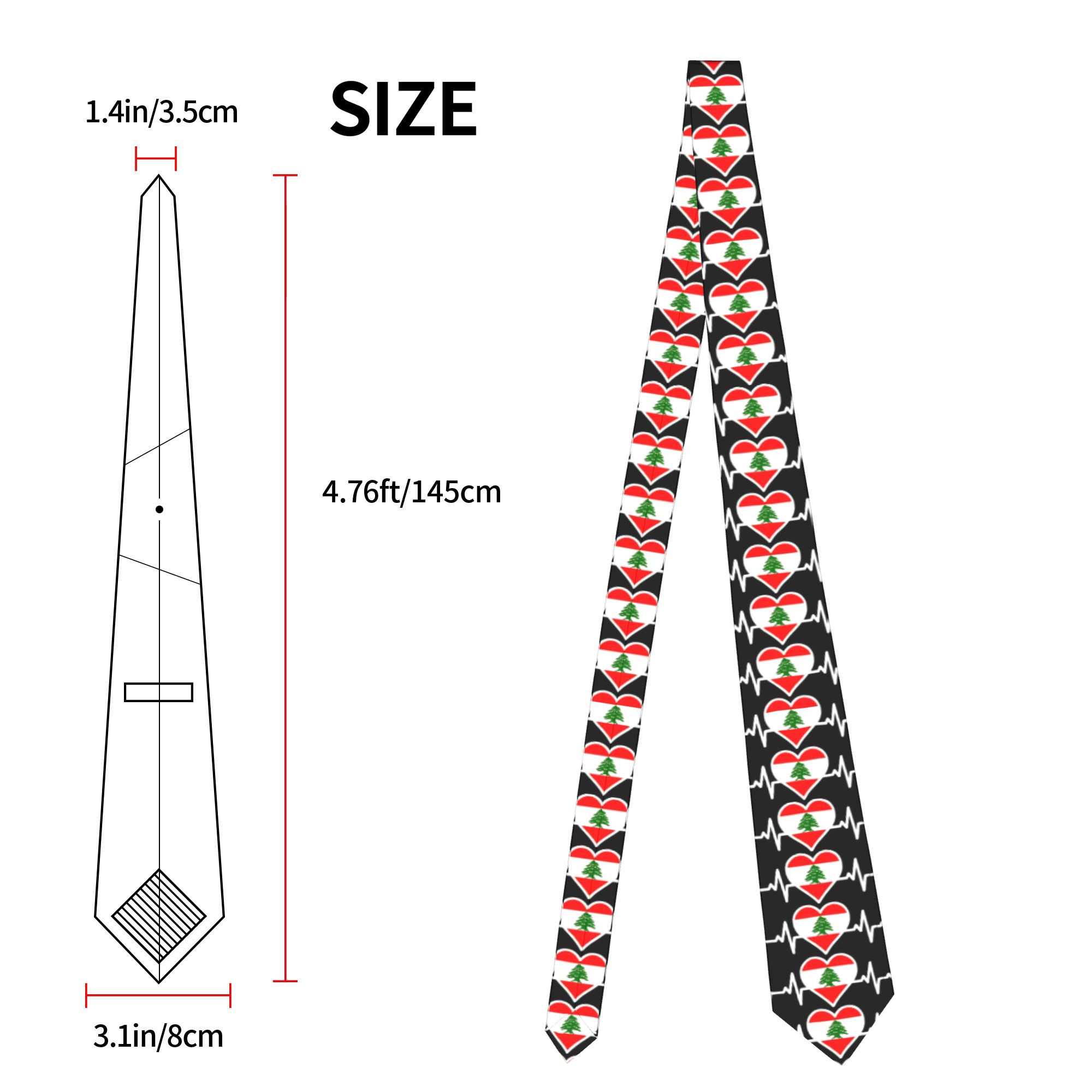 Cravatta con Bandiera del Liba - Women Accessories Lebanon recensione e prezzo