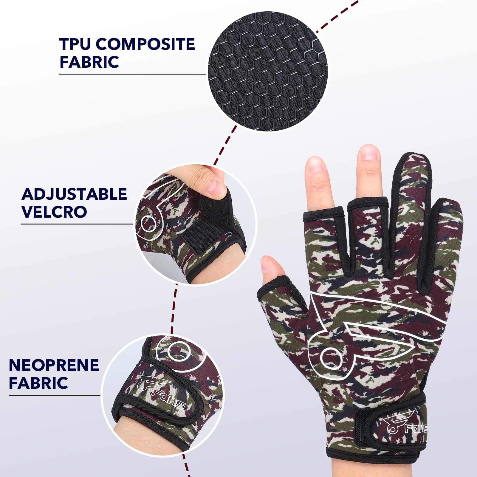 Guanti da pesca con 8 ventole  - Women'S Kayak Accessories recensione e prezzo