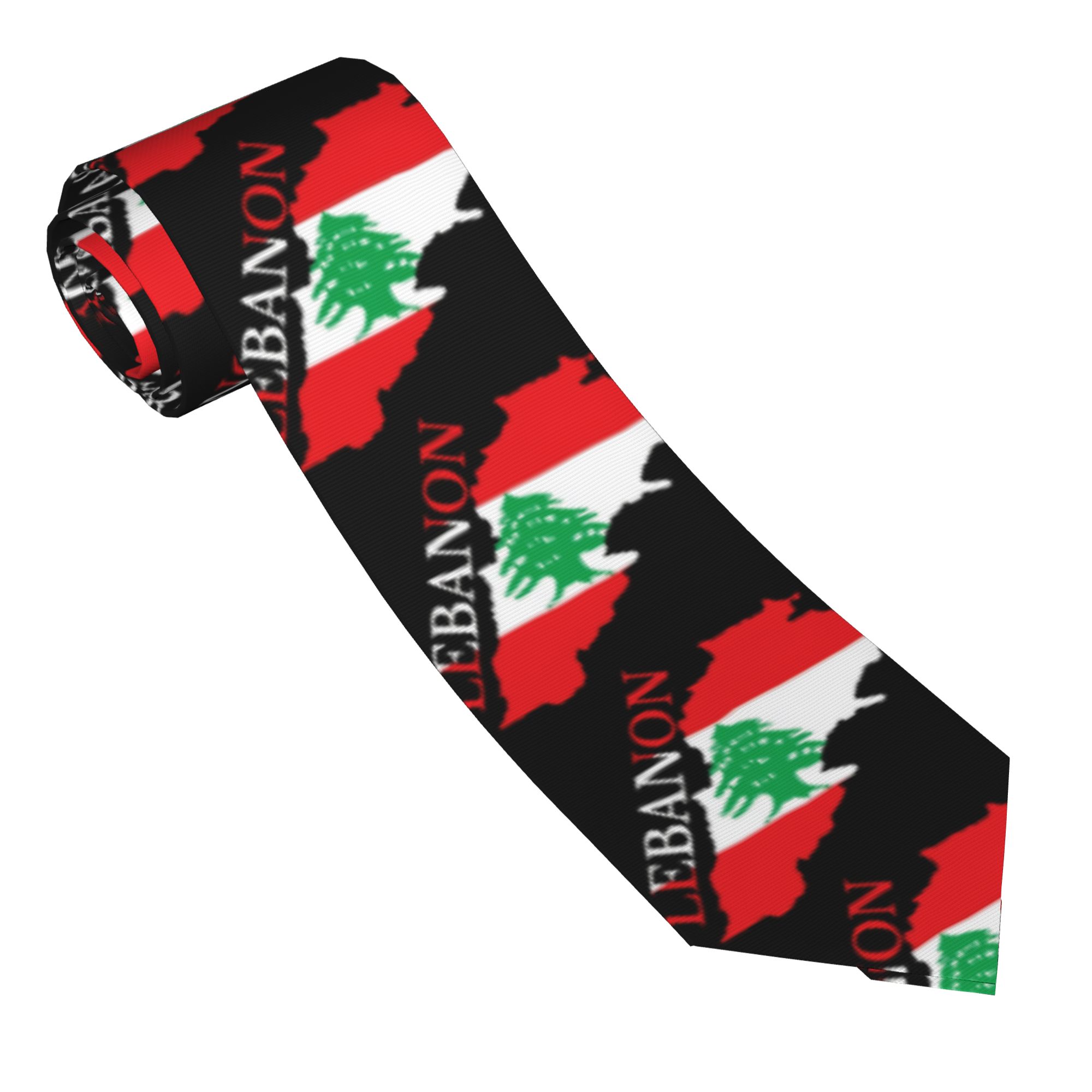 Cravatta con Bandiera e Mappa  - Women Accessories Lebanon recensione e prezzo